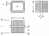Winslow W9192 32 Pin Surface Mount PLCC Plug